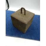 Vintage Cast Iron Scale / Machine Weight 5 x 5 x5 inches