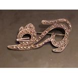 Silver Cat brooch