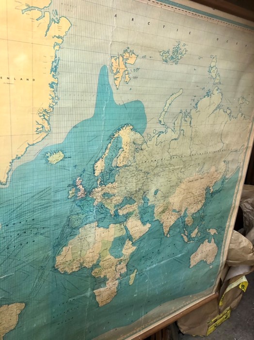 Large Philips commercial Map of the World - Image 6 of 6