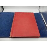 A red loose leaf album with 30 fullish pages mainly of DDR (Germany)