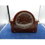 Oak cased mantel clock