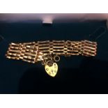 9ct Gateleg Bracelet 20 grams