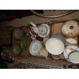 4 boxes of assorted china, glass ware and other sundries