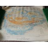 2 Falkland Island Maps ( one operation corporate 39 x 50 inches )