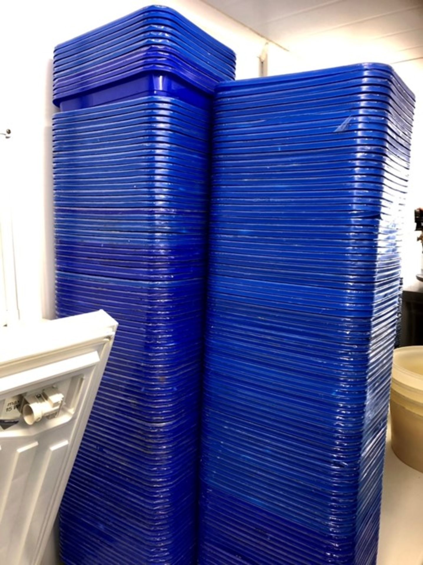 Approximately 230 small blue product trays - Image 2 of 2