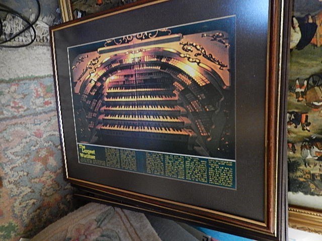 Wurlitzer Organ Picture 11 x 16 inches