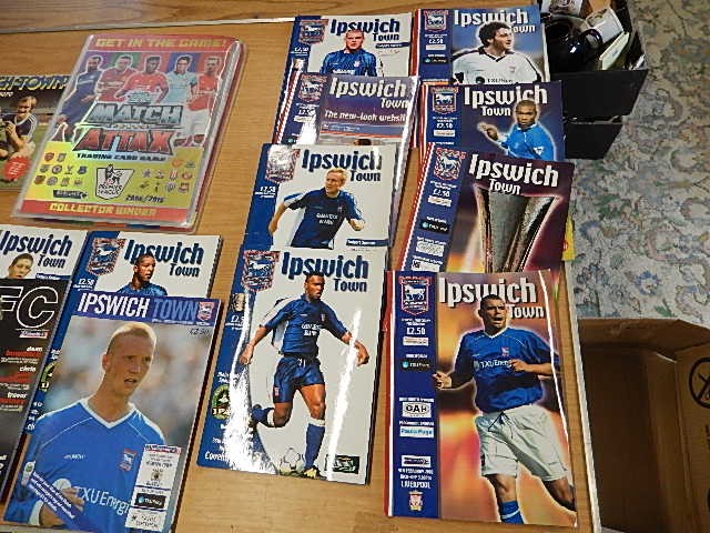 Football Programmes (av 20) etc, mostly Ipswich