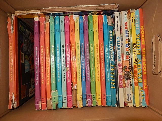 3 boxes of vintage childrens books