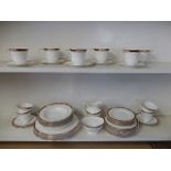 Royal Doulton 'Sandon' 46 piece part dinner service comprising of 6 dinner plates, 6 bowls, 8 side