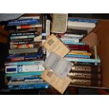 2 boxes of books relating to Aircraft, Military, Tanks etc