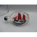 ship in a bottle 17x10cm