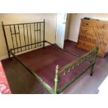 Victorian Brass and iron double bed ( no mattress)