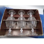 Royal crystal rock desert dishes x6 in original box