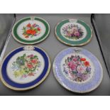 14 Chelsea Flower Show Plates and 2 others. With certificates no boxes