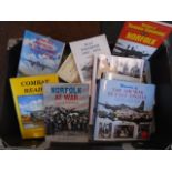 Books - approx 16 mainly regarding WW2 aircraft and including regional books including Norfolk