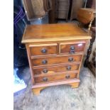 Small reproduction 2 short over 3 long chest of drawers