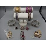 surplus stock from local jewellers, all new and unworn. 2 x large bangle sets, 4 smaller sets, 2 x