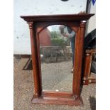 Victorian mahogany wall mirror 90x60cm