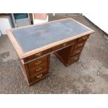 Twin Pedestal Desk ( a/f requiring restoration)