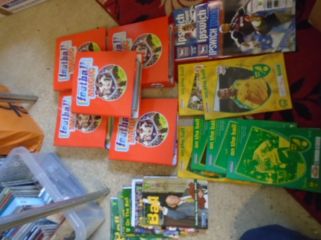 Ipswich and Norwich football programmes from from early noughties, 5 football magic folder