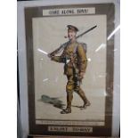 Original WW1 poster in modern frame