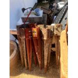 10 steel fencing post holders