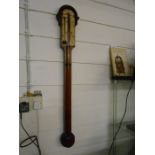 Victorian Mahogany Stick Barometer by David Derby
