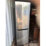 Silver LG Inverter Linear fridge freezer ( house clearance, needs cleaning )