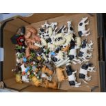Box of Assorted Britain's Farm Animals and figures