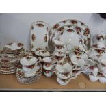 72 piece Royal Albert Old Country Roses part dinner service comprising of 4 various serving