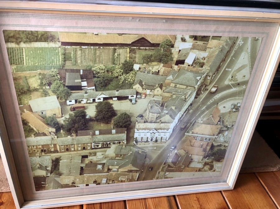 Aerial photo of castle Hotel in downham market