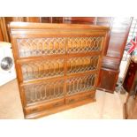 Globe Wernicke Style Stacking Bookcase with lead glazed doors