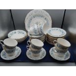 Colcough 'Braganza' part dinner service 50 pieces to include 9 cups, 14 saucers, 18 side plates, 5