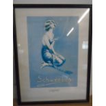 Schweppes print of lady smoking