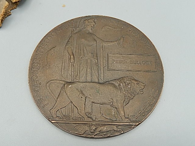 Great War Battle of Festubert Memorial Plaque awarded to Rifleman P. Bullock, 1st Battalion, King’