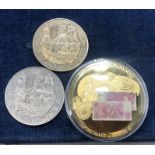 Two 2005 Royal Mint Battle of Trafalgar 200th Anniversary £5 Coin & United Kingdom 10 Shilling