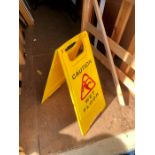 Wet floor sign