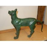 Verdigans metal cat (loose bit inside that rattles) 50cm lond from head to tail