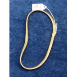 18 ct Flexible Gold Necklace 16 inches long 25 grams