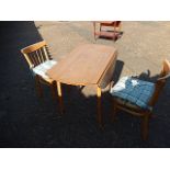 Drop Leaf Table and 2 chairs