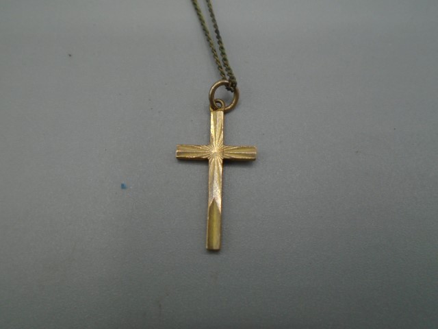 gold crucifix 1" long