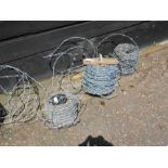 3 Rolls of Barbed Wire