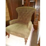 Victorian Button Back Nursing Chair