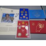 coinage of GB and NI 1977 Royal Mint and Isle of Mann diamond finish decimal and coin 1st day cover