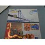 stamp/ coin x2 Hong Kong 1997 $10 x $5