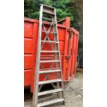 Large Wooden Step Ladder ( sold as collectors/ display item)