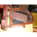 Victorian Mahogany Swing Mirror for restoration