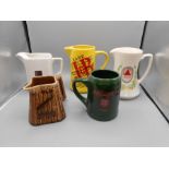 pub jugs, collection of 5
