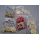 £2 x 54 some loose, some in bags issued by bank