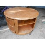 Unusual Round Nathan Drum Style Coffee Table